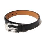 HERMES エルメス アンディ 26 ヴォー・スウィフト U刻印 レザー ベルト 85 BLACK ブラック フランス製 /● メンズ