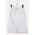 GU GU лента ремень cut off Denim юбка 140 WHITE белый 122-304400 /** Kids 