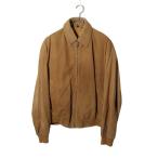 ショッピングロエベ LOEWE ロエベ 90's Vintage ヴィンテージ スエードレザー ジップアップ ジャケット 48 beige ベージュ 13425 1170 /●☆ レディース