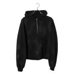 ショッピングused PASTOR NOVA パストルノヴァ USED加工 サーマル アノラックパーカー 1 BLACK ブラック /◆ メンズ