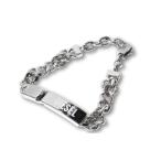 DIESEL дизель STEEL BRACELET Steel браслет Logo plate нержавеющая сталь SILVER серебряный DX0966040 /* мужской rete