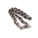 CHROME HEARTS Chrome Hearts Paper Chain Bracelet 8inch бумага цепь браслет Silver925 Silver серебряный /*