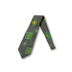 YVES SAINT LAURENT Yves Saint-Laurent точка рисунок квадратное рисунок GREEN зеленый /* мужской 