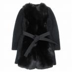  превосходный товар Blanc kaBLANCHA sagafurs мутон мех комбинированный no color пальто овчина голубой песец жакет блузон 