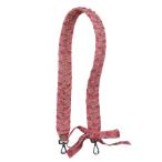 極美品 フェンディ FENDI ストラップユー 花柄 リボン チロリアンテープ ショルダーストラップ バッグストラップ 編み込み ベージュ/YM2