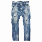 美品 20AW ディースクエアード DSQUARED2 Tidy Biker Jean ダメージ加工 タイディー バイカー ジーンズ デニム パンツ S74LB1179 44