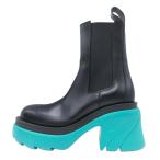 ショッピングヴェネタ 美品 ボッテガヴェネタ BOTTEGA VENETA FLASH ANKLE CHELSEA BOOTS フラッシュ チェルシーブーツ シューズ サイドゴア 39 26.0cm GT7