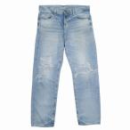 ショッピングロンハーマン ロンハーマン ヴィンテージ ダメージ ユーズド加工 ジーンズ テーパードシルエット デニム パンツ ジーパン Gパン 24 ライトインディゴ