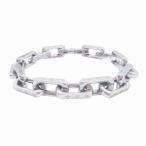 美品 25年製 ルイヴィトン LOUIS VUITTON M00309 モノグラム チェーン ブレスレット アクセサリー メタル シルバー メンズ レディース