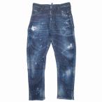 極美品 21ss ディースクエアード DSQUARED2 Combat Jean ダメージ加工 クラッシュ コンバット デニム パンツ ジーンズ S74LB0912 44