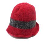 メイドフォーユー MADE4U ウール バケット ハット 帽子 レッド 赤 アイルランド製 レディース