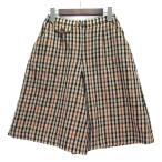  Dux DAKS house проверка широкий юбка-брюки шорты шорты талия резина бежевый 63 Vintage женский 