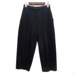 s wing swing SWINSWING в тонкую полоску tuck укороченные брюки шерсть хлопок талия резина темно-синий темно-синий 40 женский 