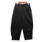 ユニクロ ユー UNIQLO U ジャージー カーブ ガウチョ パンツ ブラック 黒 S 452619 レディース