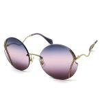 ミュウミュウ miumiu ラウンド サングラス SMU50X 5AK-157 美品 レディース