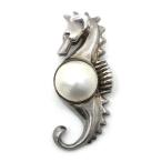  Tiffany TIFFANY &amp; CO.si- шланг mabe жемчуг подвеска с цепью SV925 серебряный Vintage аксессуары *AA*