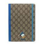 グッチ GUCCI ディズニー Disney ドナルドダック GGスプリーム ノートブック メモ帳 ベージュ ブルー 新品同様
