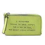 ロエベ LOEWE ジョーブレイナード メッセージ コイン カードホルダー フラグメントケース Words Coin Cardholder ライトイエロー ☆AA★