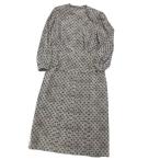  van вуаль VINVERT Tang . цветочный принт костюм выставить блуза жакет юбка серый 17 Showa весна лето большой размер женский 