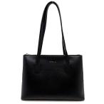 フルラ FURLA JILL トートバッグ サフィアーノ レザー 型押し 黒 ブラック 美品 レディース