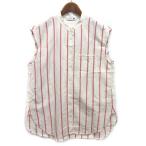 ユニクロ UNIQLO JWアンダーソン JW ANDERSON リネンブレンド ロング シャツ ブラウス フレンチスリーブ ホワイト L 467021 レディース