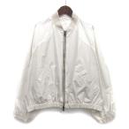 ブルネロクチネリ BRUNELLO CUCINELLI モニーレ トリム ワイド ボンバージャケット 2021SS アイボリー 42 MB5742530 レディース