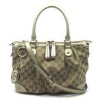 グッチ GUCCI GGキャンバス スーキー 2WAY ハンドバッグ ショルダーバッグ 247902 ベージュ シャンパンゴールド レディース