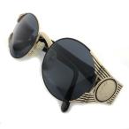 フェンディ FENDI EBONY FS116 ギリシャ コイン サングラス 125 ブラック ゴールド イタリア製 ヴィンテージ