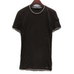 ドルチェ&ガッバーナ ドルガバ DOLCE&GABBANA レイヤード フライス Tシャツ カットソー 半袖 スリム ストレッチ ブラウン 44 G8L17T G7U21