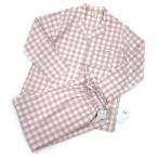  не использовался товар Gelato Pique gelato pique серебристый жевательная резинка проверка выставить рубашка длинные брюки розовый одежда для дома пижама 2022SS