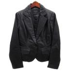 ショッピングLuxury ケティ KETTY Luxury レザー ジャケット テーラード ブラック 黒 3 レディース