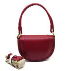 ショッピングzara ザラ ZARA コントラスト ステッチ クロスボディ ショルダーバッグ レッド 6680/510/600 レディース