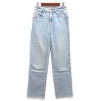 ショッピングzara ザラ ZARA ハイライズ ストレート デニムパンツ ジーンズ ライトブルー 34 6164/176/406 レディース