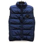 グッチ GUCCI クレスト ワッペン ダウン ベスト 収納フード 429855 ネイビー 紺 40 レディース