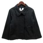 ショッピングブルゾン マーガレットハウエル MHL. WASHED COTTON DRILL ブルゾン ジャケット ブラック 黒 1 595-1125500 レディース