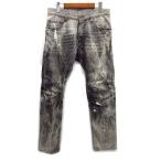 ショッピングディースクエアード ディースクエアード DSQUARED2 デニムパンツ バイカー ジーンズ クロスチェーン ダメージ加工 44 グレー S71LA0367 メンズ