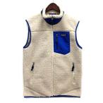 パタゴニア Patagonia クラシック レトロX ベスト ボア フリース Classic Retro-X Vest 23048 FA16 ナチュラル ブルー S メンズ