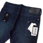未使用品 エンポリオアルマーニ EMPORIO ARMANI J06 5P スリムフィット デニムパンツ ストレッチ ジーンズ メタルイーグル 33 インディゴ