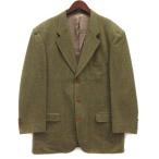 ダニエルクレミュ DANIEL CREMIEUX エルネストトーマス E.THOMAS ウィンドペン テーラード ジャケット カーキグリーン 緑 52 メンズ