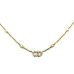 ショッピングdior ディオール DIOR クレール ディー リュヌ CLAIR D LUNE ネックレス パール ストーン ゴールド 美品 ☆AA★ レディース
