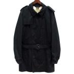 ショッピングバーバリー バーバリーブリット BURBERRY BRIT トレンチコート 裏チェック ブラック 黒 XL メンズ