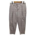 B&amp;Y United Arrows BEAUTY&amp;YOUTH красота &amp; Youth TW проверка 1P широкий конический лодыжка брюки серый S 1214-177-7491