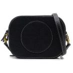 トリーバーチ TORY BURCH パンチング ロゴ レザー クロスボディ ショルダーバッグ PERFORATED LOGO ROUND CROSS BODY 36731 ブラック 美品
