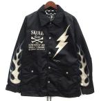 ショッピングスカル スカルフライト SKULL FLIGHT ライダース コーチ ジャケット 13WING ブラック 黒 40 SFJ24-01 メンズ