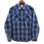 リーバイス Levi's バーストゥ ウエスタン シャツ 長袖 チェック ブルー 青 L 65816-0177 メンズ