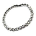  Swarovski SWAROVSKI теннис браслет круглая огранка серебряный 18cm