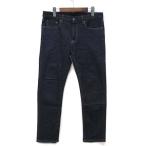 ユニクロ UNIQLO ストレッチ セルビッジ スリムフィット ジーンズ デニム パンツ ネイビー 33 321-409656 メンズ