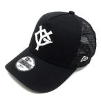  New Era NEW ERA Youth 9FORTY A-Frame Yomiuri Giants сетчатая кепка зажим задний черный белый чёрный белый Kids 
