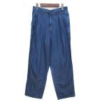  Piasports PIA SPORTS тонн cell Denim two tuck широкий брюки индиго 79 мужской 