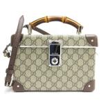 グッチ GUCCI グローブトロッター GGスプリーム ビューティーケース ショルダーバッグ ハンド 2WAY 588351 ベージュ ☆AA★ レディース